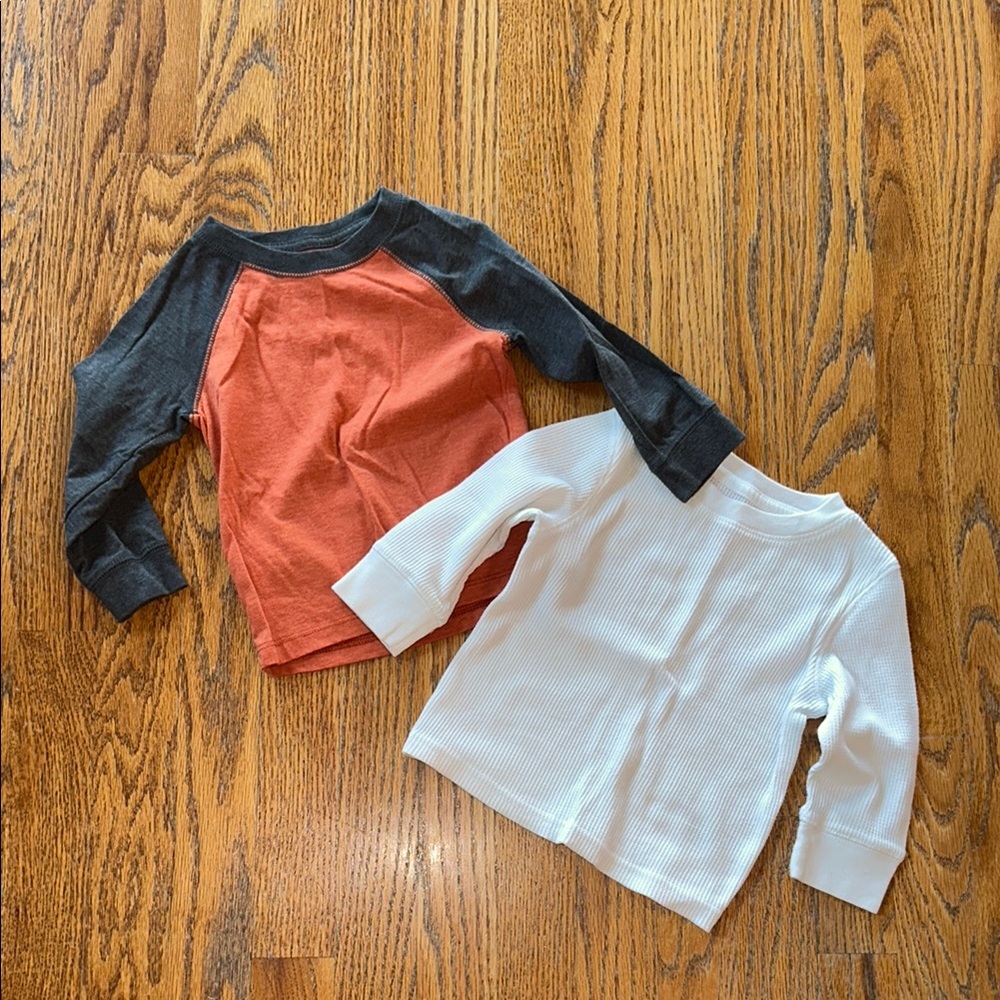 Cat & Jack Long Sleeve shirt bundle - 12m